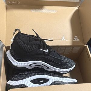 Nike Kids Black and White High-Top Sneakers